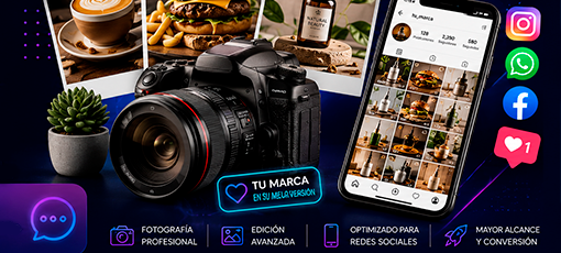 Servicio de Fotografía y Edición para Redes Sociales FOTOGRAFÍA & EDICIÓN PARA REDES SOCIALES
