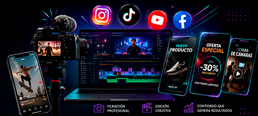 Servicio de Vídeo y Edición para Redes Sociales VÍDEO & EDICIÓN PARA REDES SOCIALES